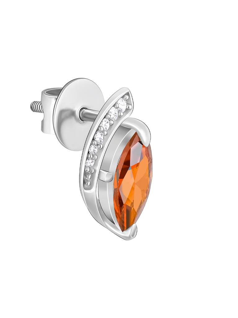 Giva 925 Sterling Silver Adorned With Love Earrings