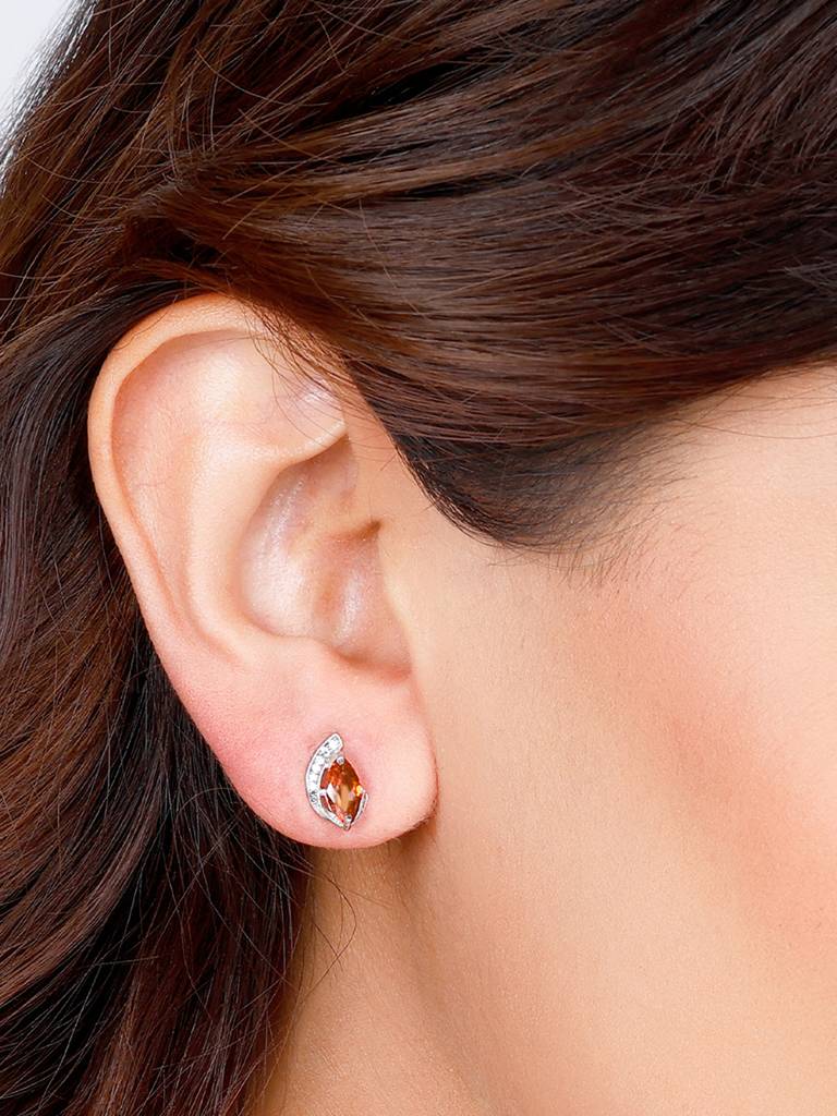Giva 925 Sterling Silver Adorned With Love Earrings
