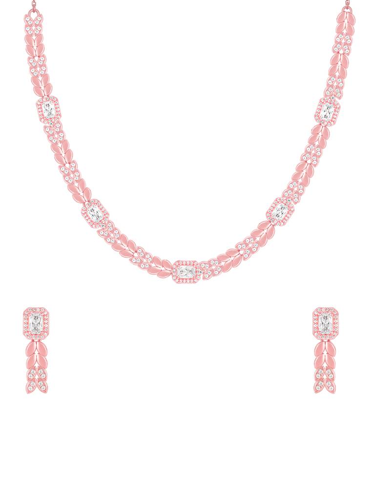 Giva 925 Sterling Silver Anushka Sharma Rose Gold Braided Set