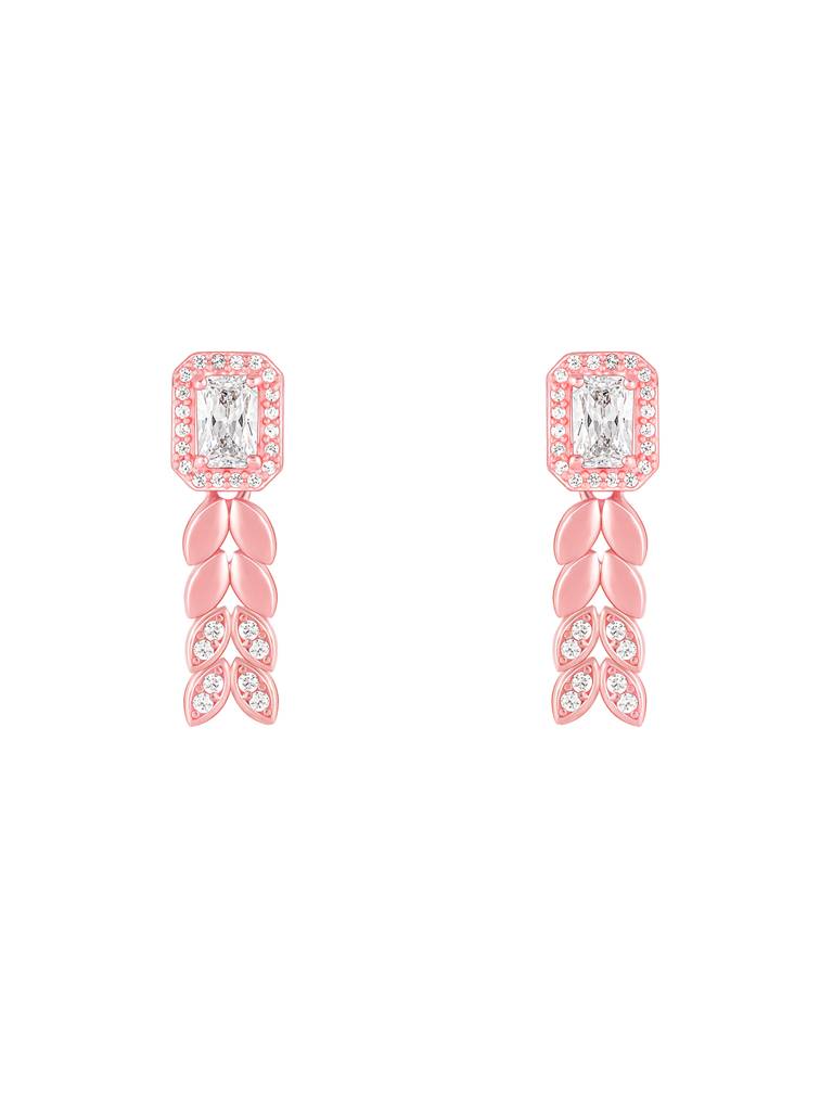 Giva 925 Sterling Silver Anushka Sharma Rose Gold Braided Earrings