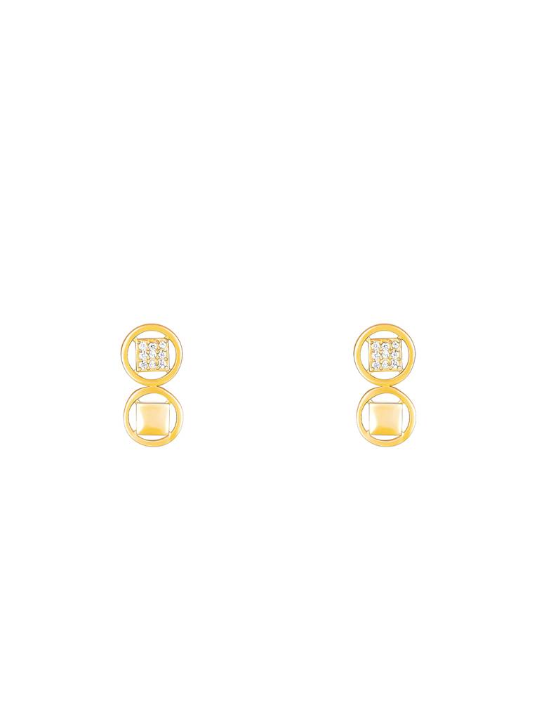 Giva 925 Sterling Silver Anushka Sharma Golden Rhythm Of The Night Earrings