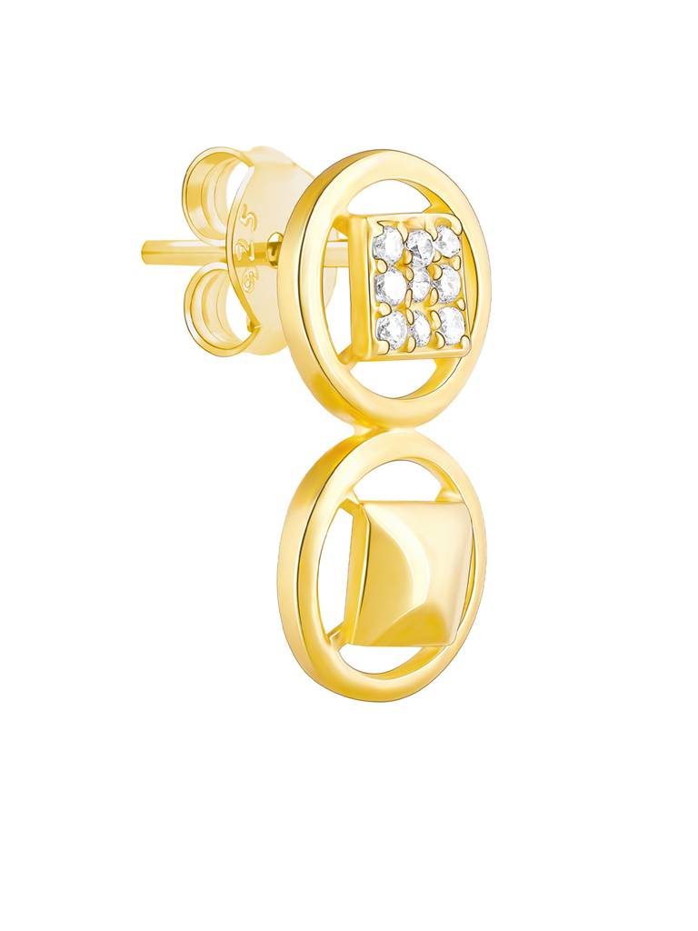 Giva 925 Sterling Silver Anushka Sharma Golden Rhythm Of The Night Earrings