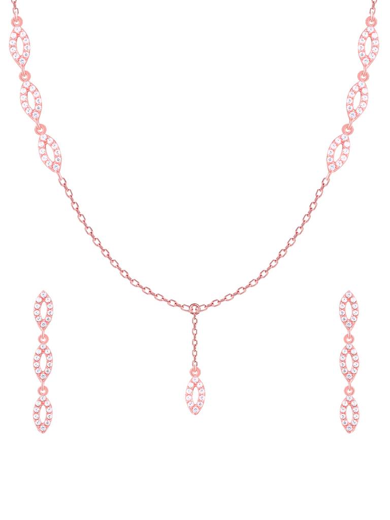 Giva 925 Sterling Silver Rose Gold Ravishing Grace Set