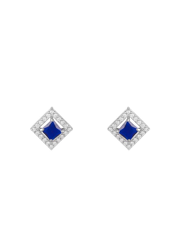 Giva 925 Sterling Silver Oceanic Square Earrings