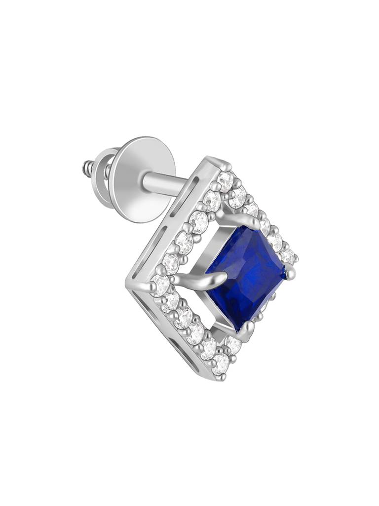 Giva 925 Sterling Silver Oceanic Square Earrings