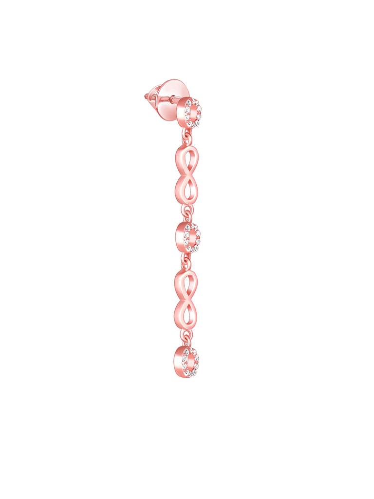 Giva 925 Sterling Silver Rose Gold Infinite Connections Set