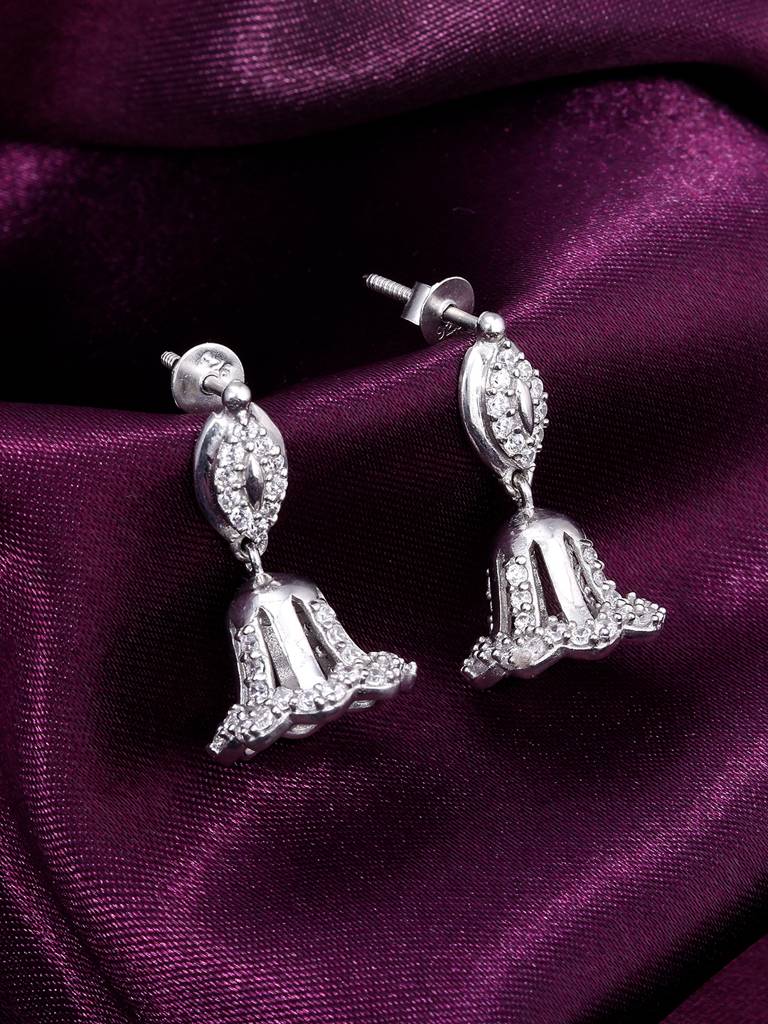 Giva 925 Sterling Silver Mini Jhumki Earrings