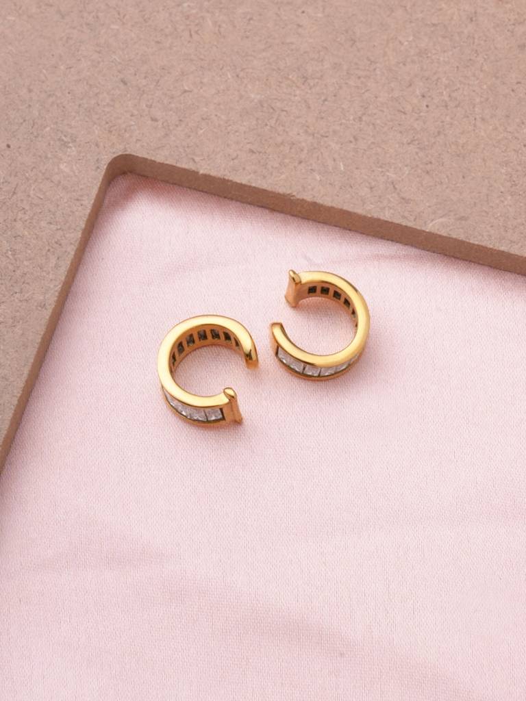 Baguette Glow Cuff Earring For Women - Waterproof & Anti-Tarnish : ER0204