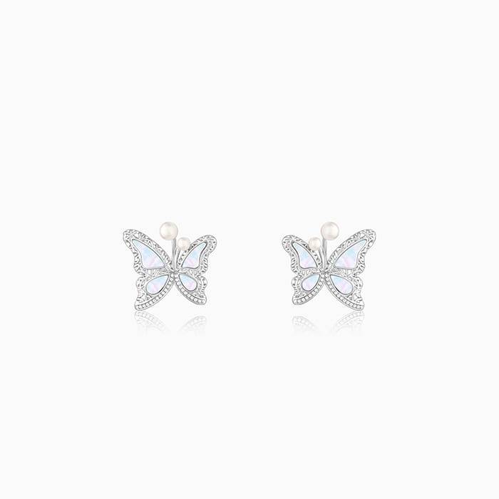 Giva 925 Sterling Silver Glittering Butterfly Earrings| Gifts For Women And Girls | With C : ER02054