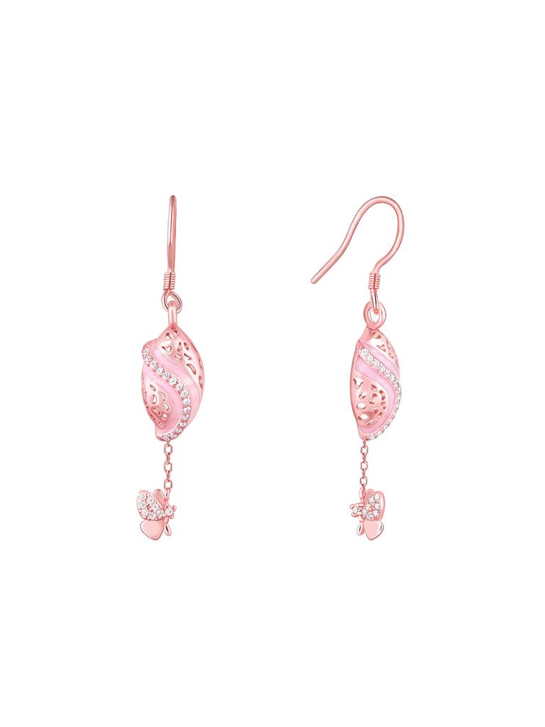 Giva 925 Sterling Silver Rose Gold Winged Beauty Set Of Three