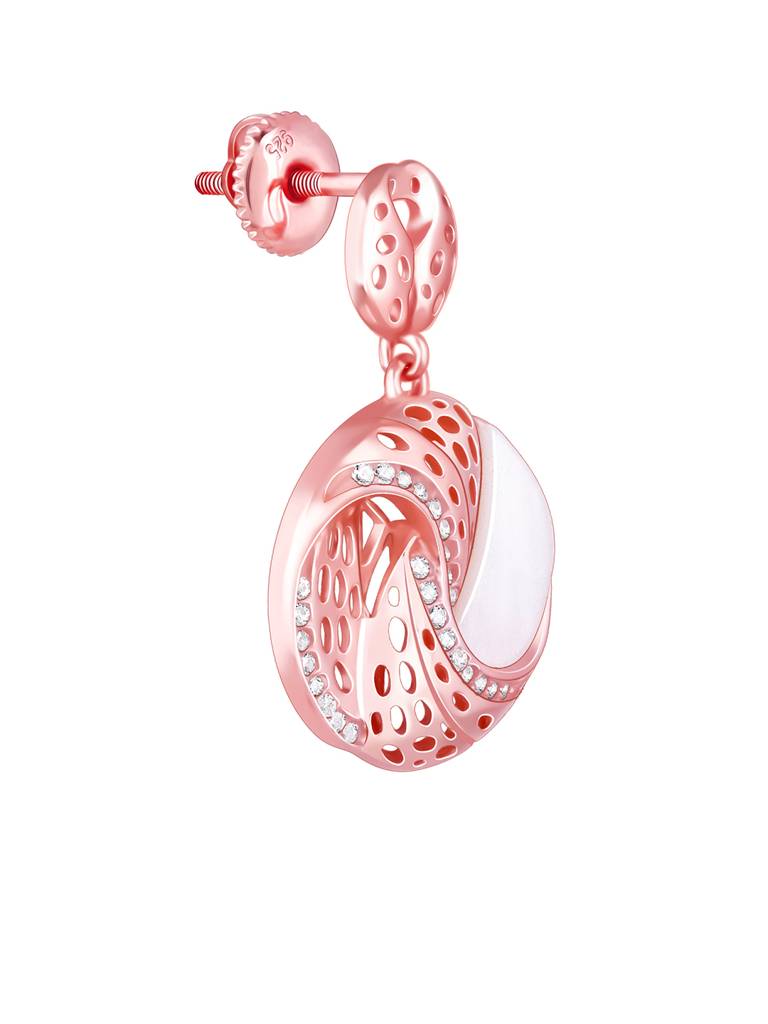 Giva 925 Sterling Silver Rose Gold Graceful Dreams Earrings