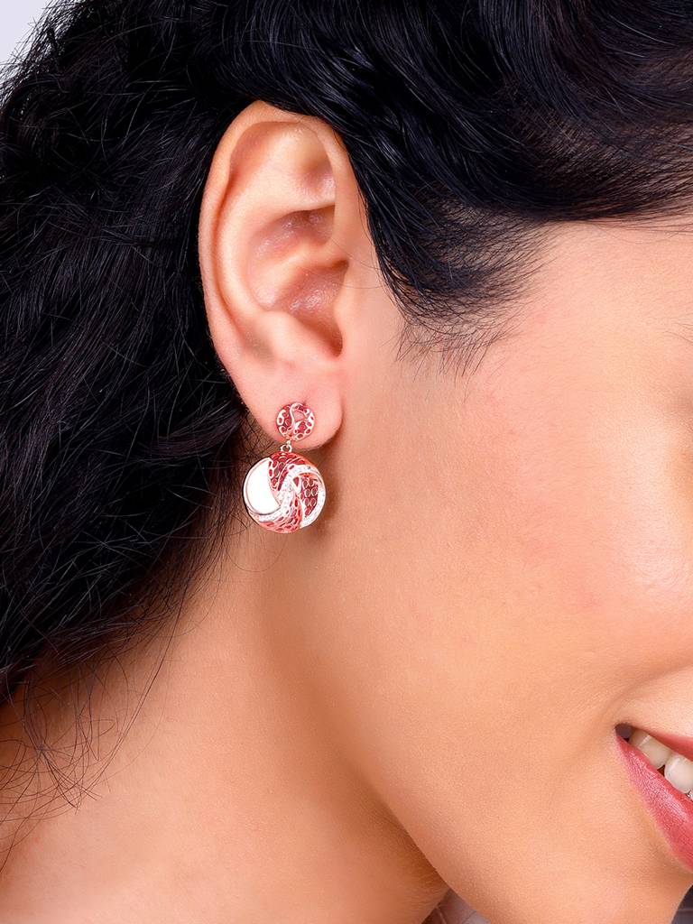 Giva 925 Sterling Silver Rose Gold Graceful Dreams Earrings