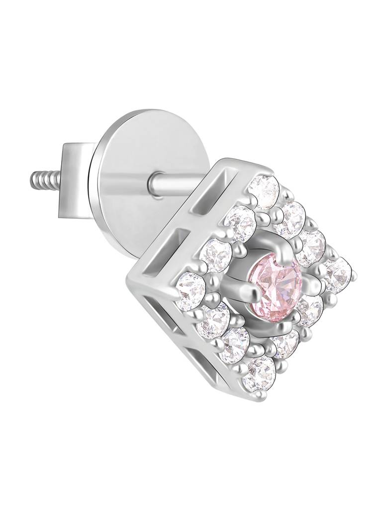 Giva 925 Sterling Silver Dazzling Cube Earrings