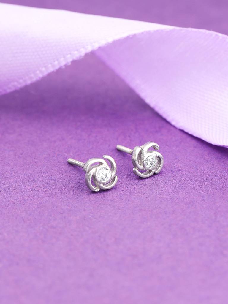 Giva 925 Sterling Silver Crafted Twist Earrings