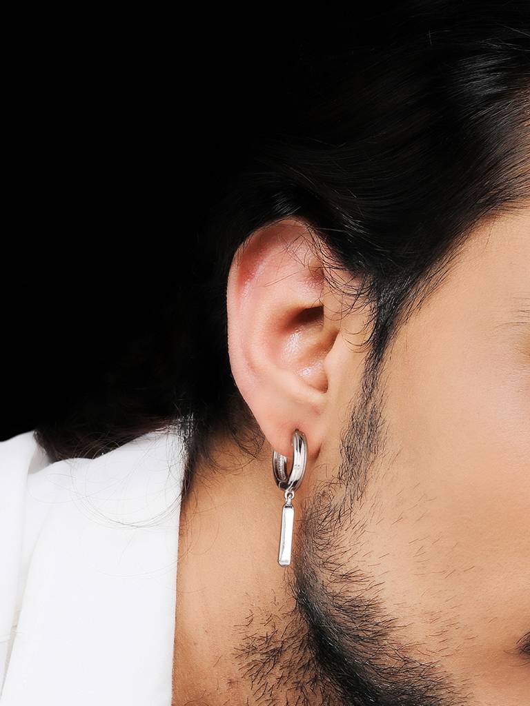 Giva 925 Sterling Silver Luminous Loop Earrings For Him/Her