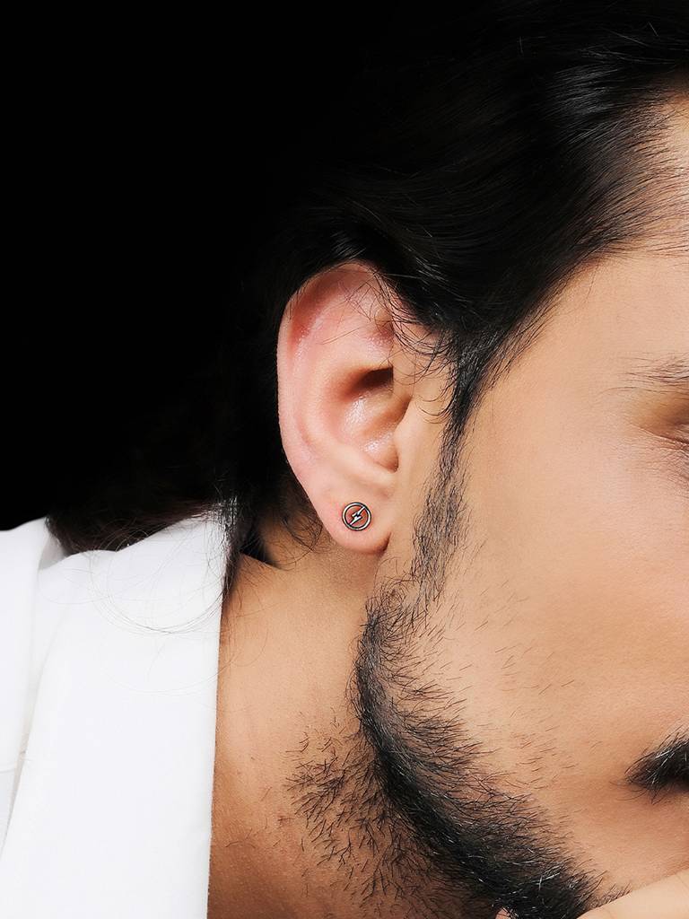 Giva 925 Sterling Silver Lightning Bolt Earrings For Him/Her