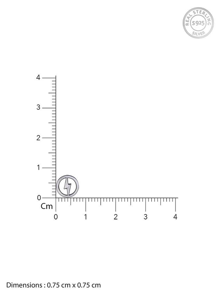 Giva 925 Sterling Silver Lightning Bolt Earrings For Him/Her