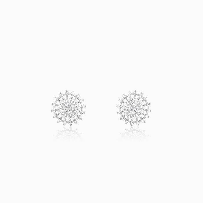 Silver Wheel Of Life Earrings : ER0211