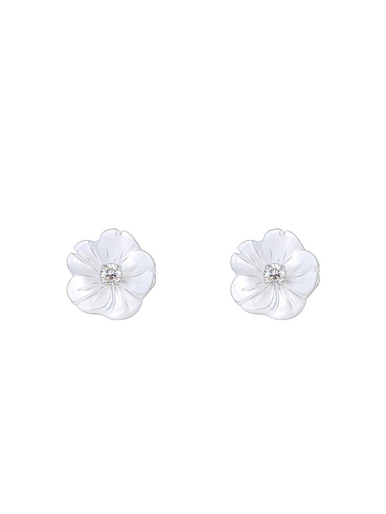 Giva 925 Sterling Silver Tiny Floral Earrings