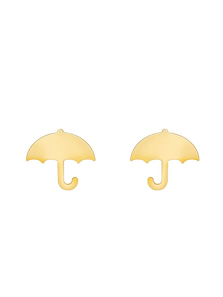 Giva 925 Sterling Silver Golden Mini Umbrella Earrings