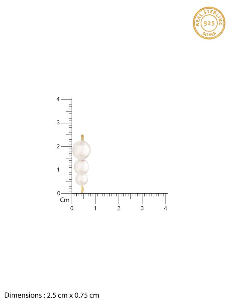 Giva 925 Sterling Silver Golden Joy Of Love Cuff Earrings