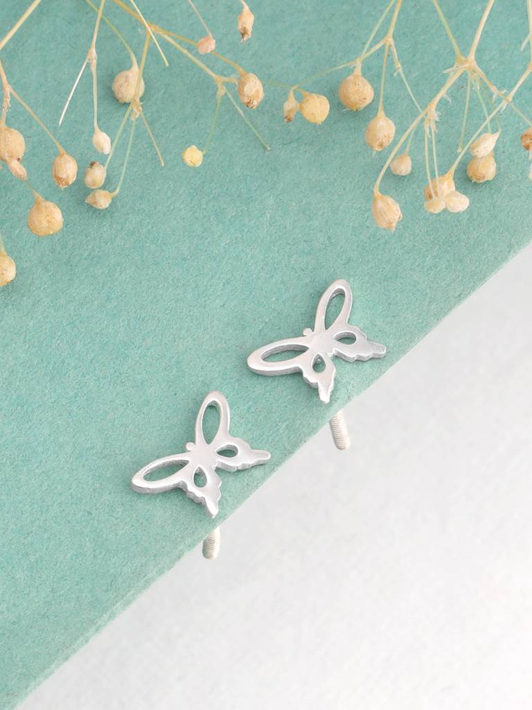 Giva 925 Sterling Silver Miniature Butterfly Earrings