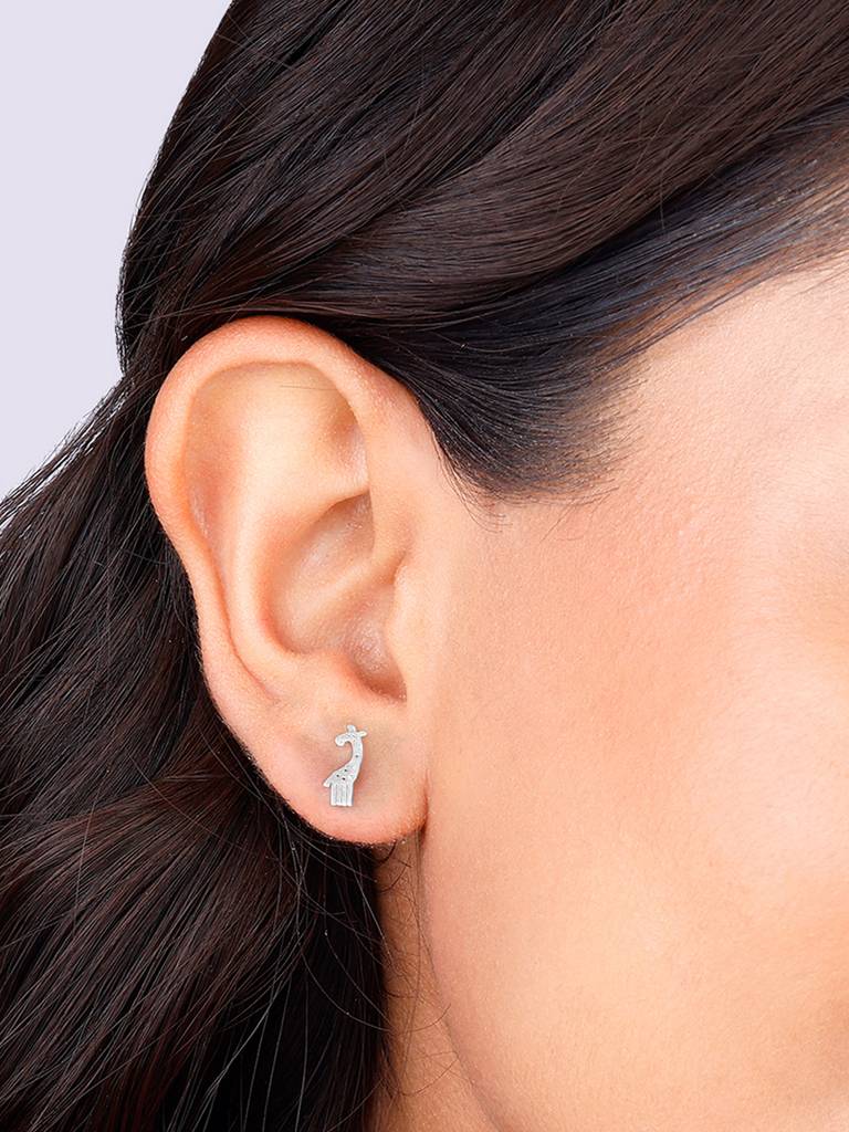 Giva 925 Sterling Silver Graceful Giraffes Earrings