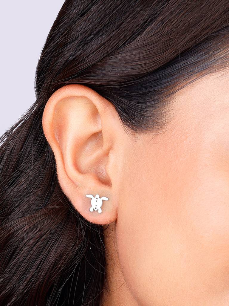 Giva 925 Sterling Silver Little Tortoise Earrings