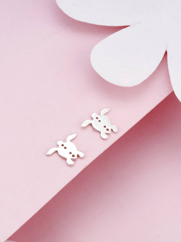 Giva 925 Sterling Silver Little Tortoise Earrings