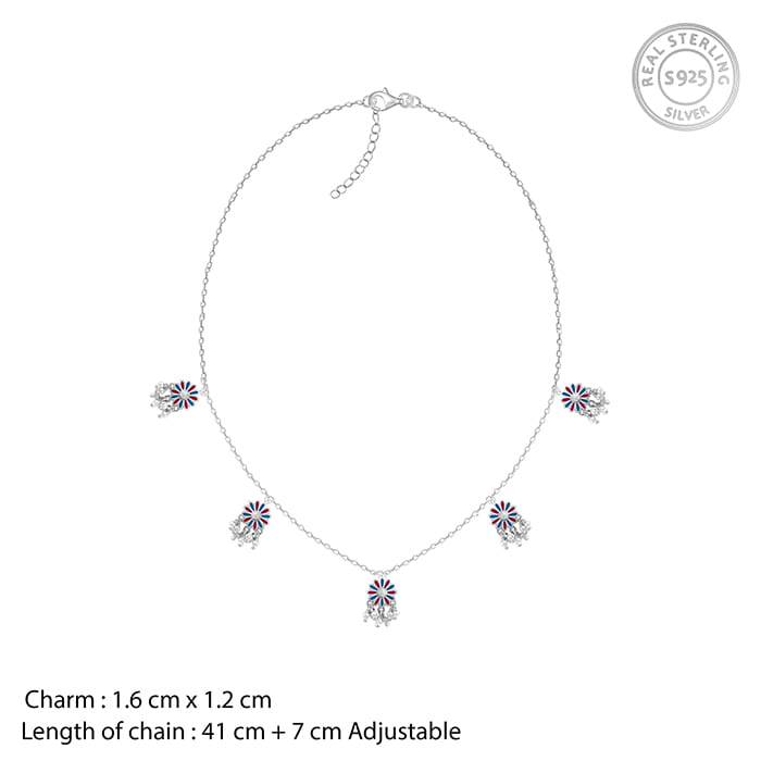 Giva 925 Oxidized Silver Millefleur Set| Gifts For Women And Girls | With Certificate Of Authenticit : ER02189PD01883