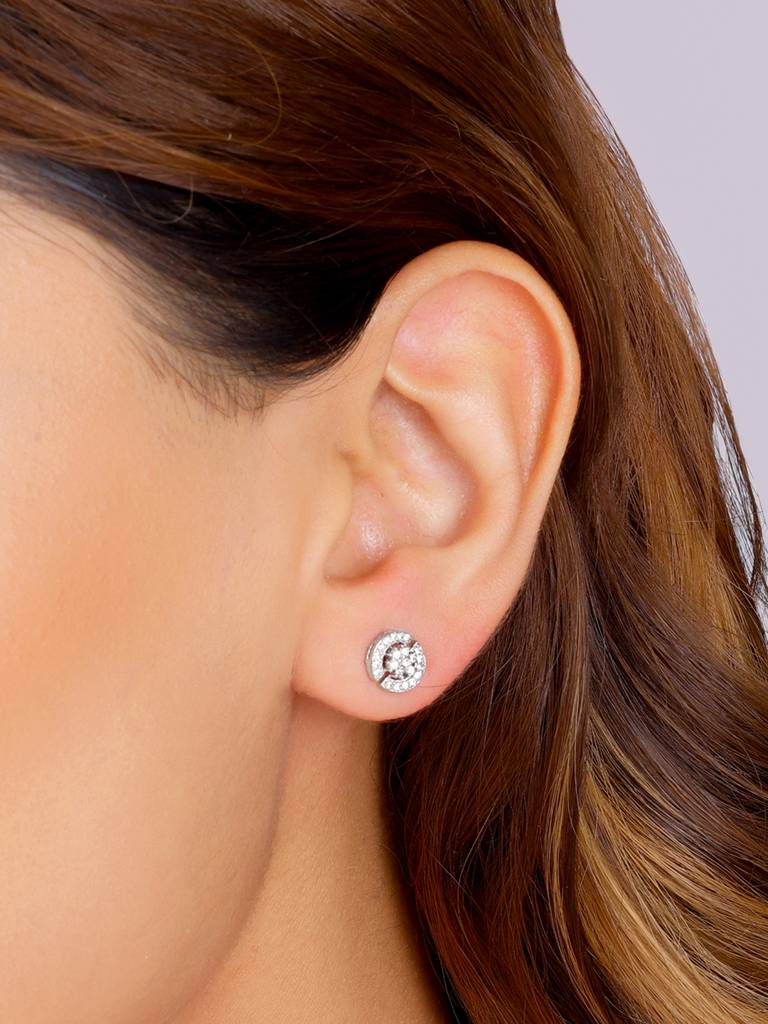 Giva 925 Sterling Silver Circular Earrings