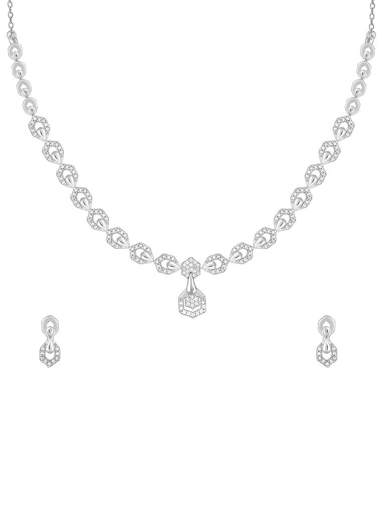 Giva 925 Sterling Silver Glittering Hexagon Set