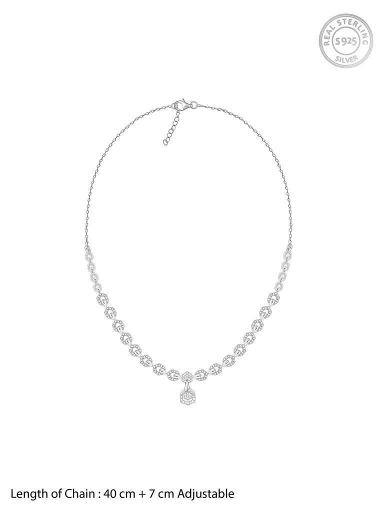 Giva 925 Sterling Silver Glittering Hexagon Set