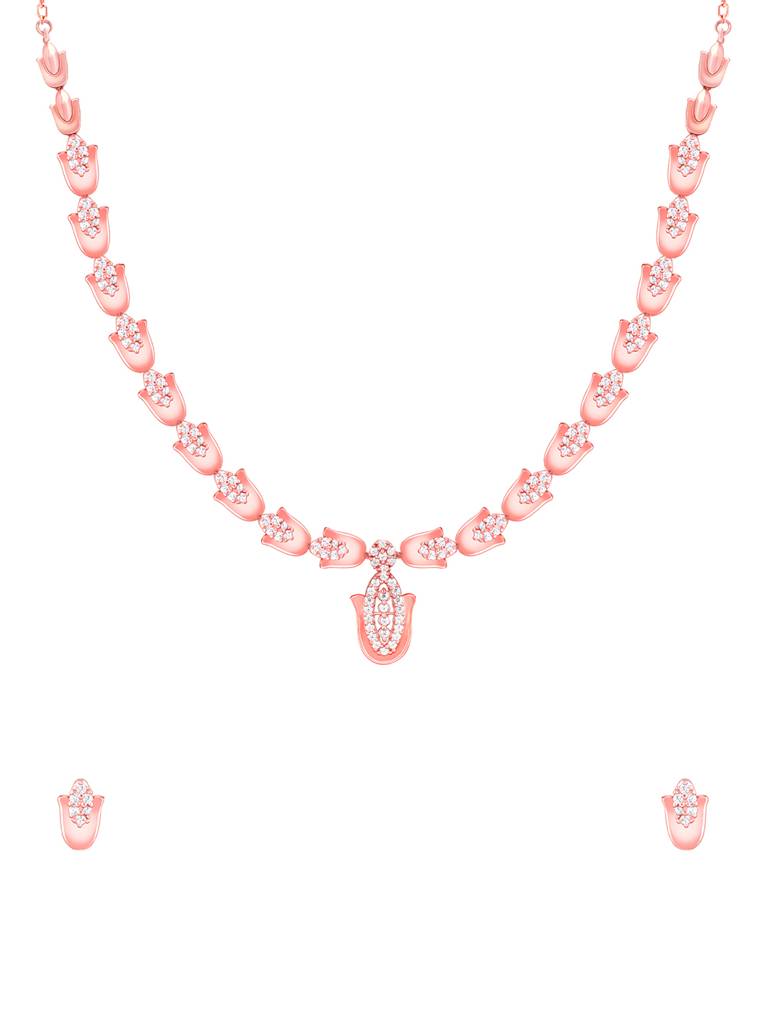 Giva 925 Sterling Silver Rose Gold Classic Hamsa Set