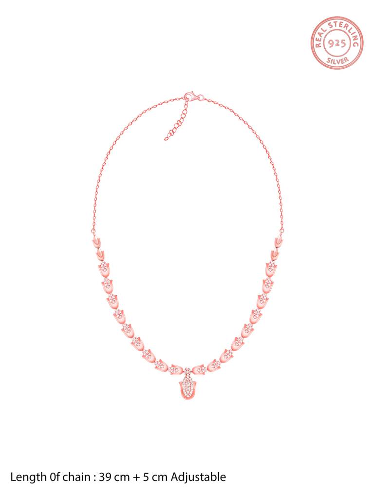 Giva 925 Sterling Silver Rose Gold Classic Hamsa Set