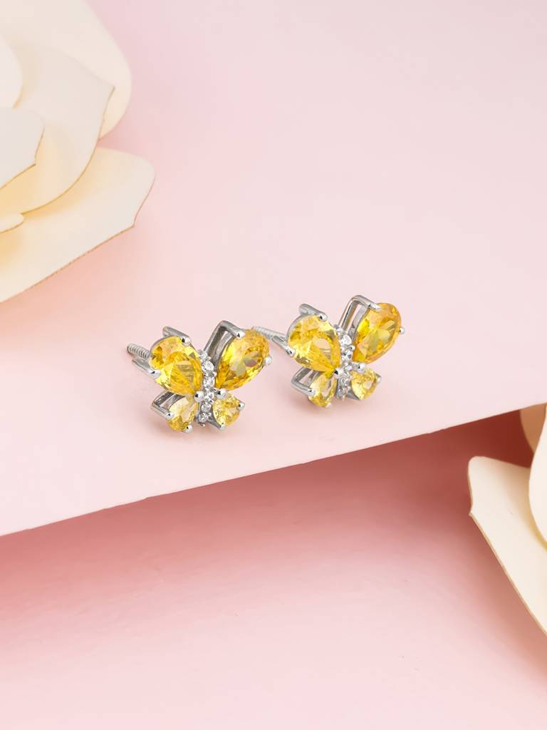 Giva 925 Sterling Silver Winged Bling Earrings