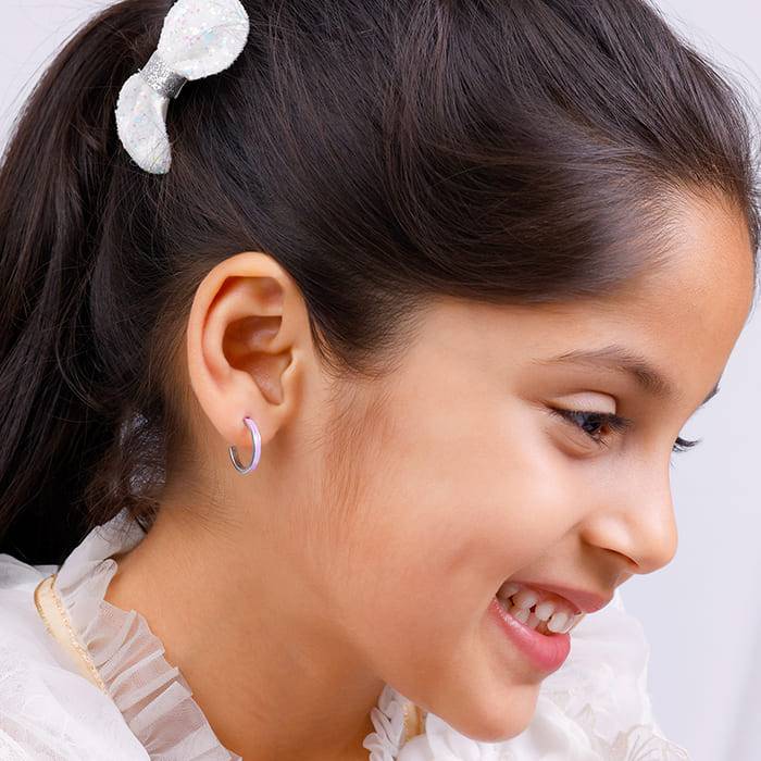 Giva 925 Silver Pixie Kids Hoop Earrings : ER02276