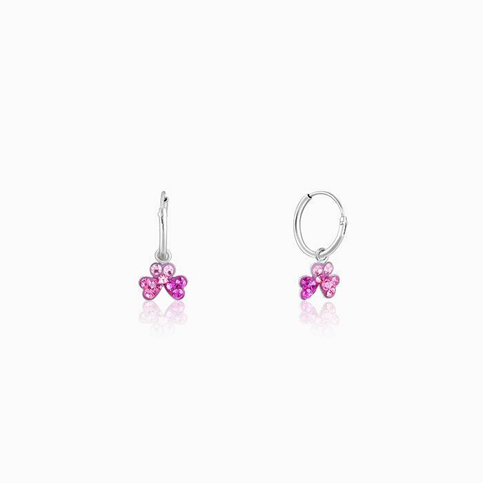 Giva 925 Sterling Silver Clover Kids Hoop Earrings| Drops To Gift Women & Girls | With Cer : ER02280