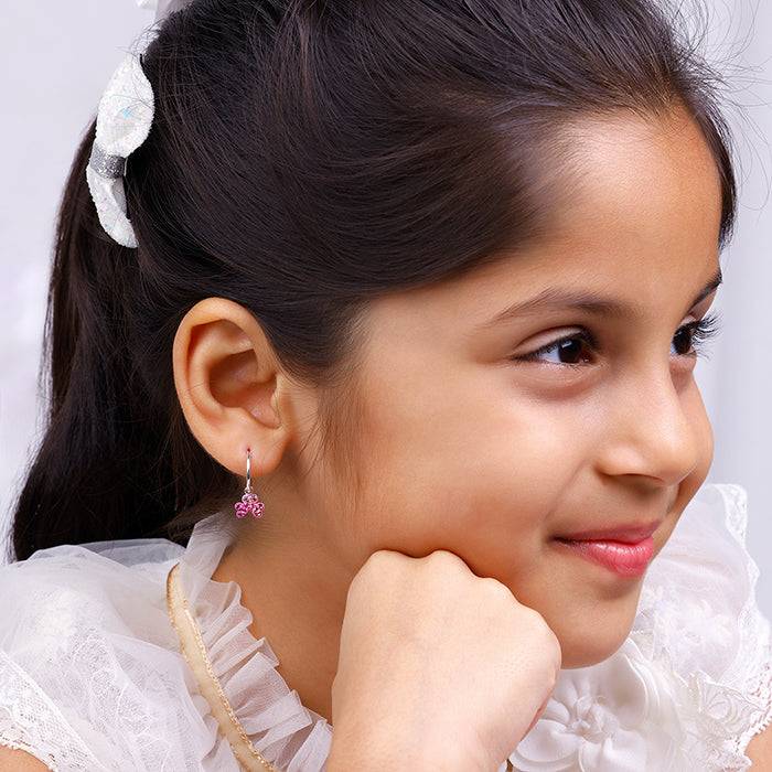 Giva 925 Sterling Silver Clover Kids Hoop Earrings| Drops To Gift Women & Girls | With Cer : ER02280