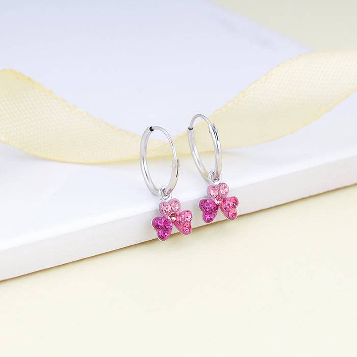 Giva 925 Sterling Silver Clover Kids Hoop Earrings| Drops To Gift Women & Girls | With Cer : ER02280