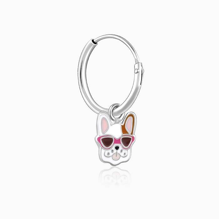 Giva 925 Sterling Silver Swag Dog Kids Hoop Earrings|Studs To Gifts For Kids | With Certif : ER02288