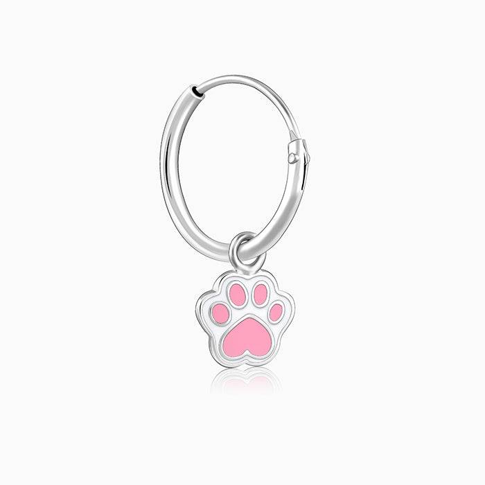 Giva 925 Sterling Silver Paw Print Kids Hoop Earrings|Studs To Gifts For Kids | With Certi : ER02289