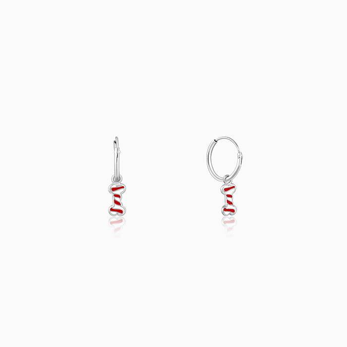 Giva 925 Sterling Silver Dog Bone Kids Hoop Earrings|Studs To Gifts For Kids | With Certif : ER02290