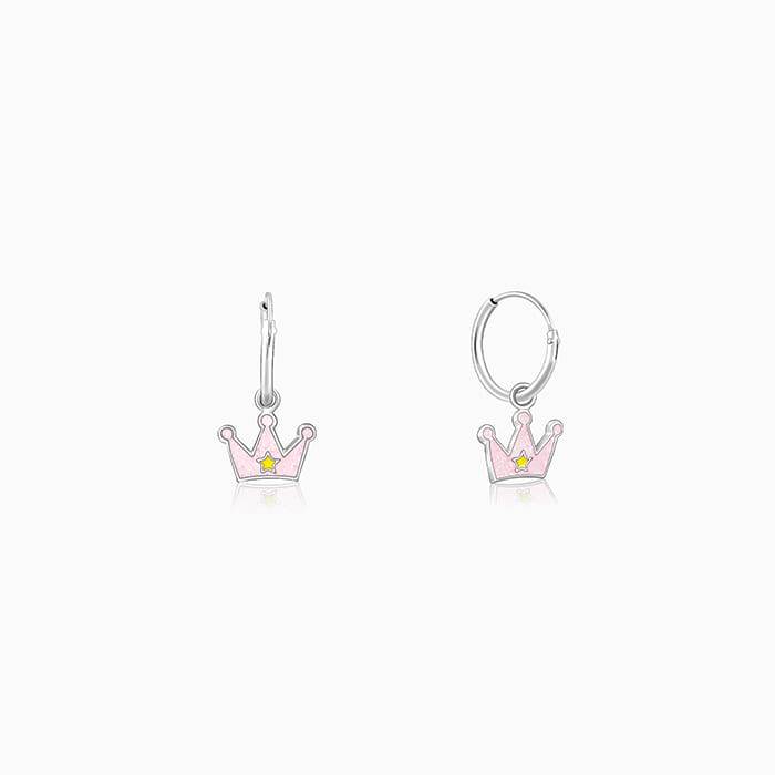 Giva 925 Sterling Silver Beauty Crown Kids Hoop Earrings| Drops To Gift Women & Girls | Wi : ER02291