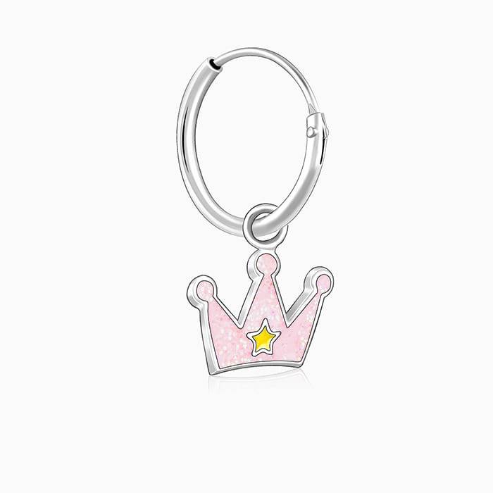 Giva 925 Sterling Silver Beauty Crown Kids Hoop Earrings| Drops To Gift Women & Girls | Wi : ER02291