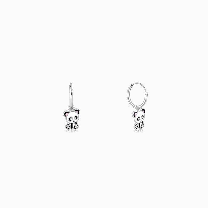 Giva 925 Sterling Silver Po Panda Kids Hoop Earrings| Drops To Gift Women & Girls | With C : ER02296