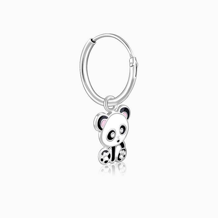 Giva 925 Sterling Silver Po Panda Kids Hoop Earrings| Drops To Gift Women & Girls | With C : ER02296