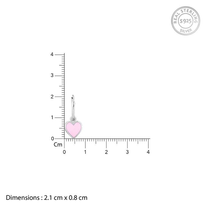 Giva 925 Sterling Silver Soothing Heart Kids Hoop Earrings|Studs To Gifts For Kids | With  : ER02297
