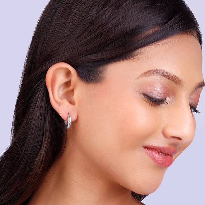 Giva 925 Sterling Silver Classic Hoop Stack Earrings| Drops To Gift Women & Girls | With C : ER02302