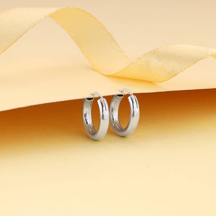 Giva 925 Sterling Silver Classic Hoop Stack Earrings| Drops To Gift Women & Girls | With C : ER02302